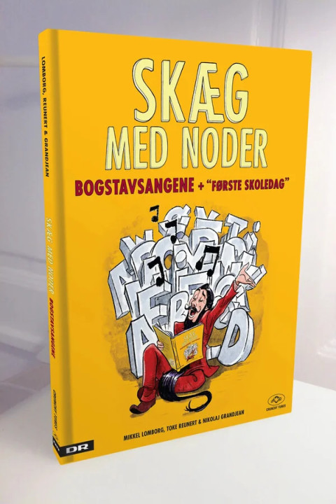 Omslag: Skæg med noder - Bogstavsangene