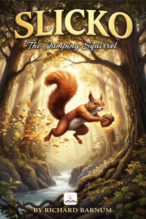 Omslag: Slicko, The Jumping Squirrel