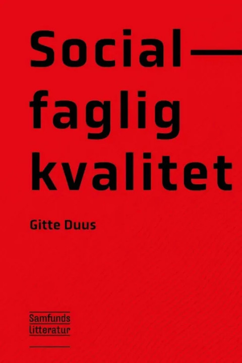 Omslag: Socialfaglig kvalitet