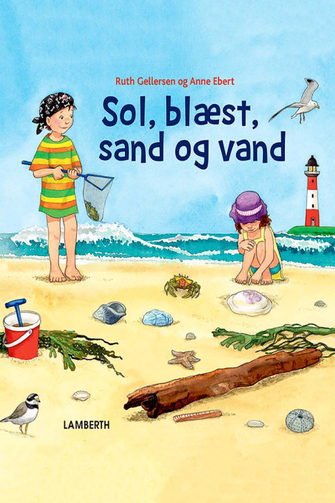 Omslag: Sol, blæst, sand og vand