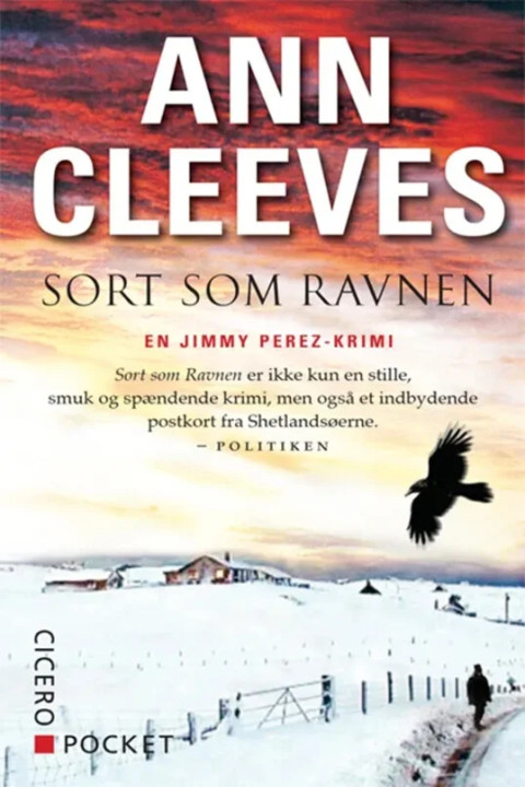 Omslag: Sort som ravnen
