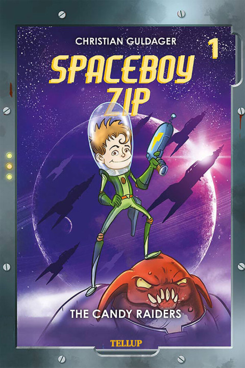 Omslag: Spaceboy Zip 1: The Candy Raiders