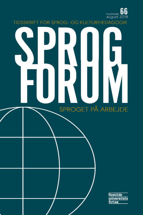 Omslag: Sprogforum 66: Sproget på arbejde