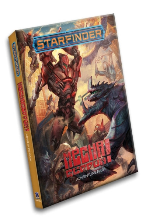 Omslag: Starfinder Rpg: Mechageddon! Adventure Path