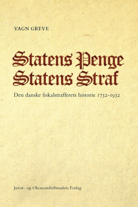 Omslag: Statens penge Statens straf