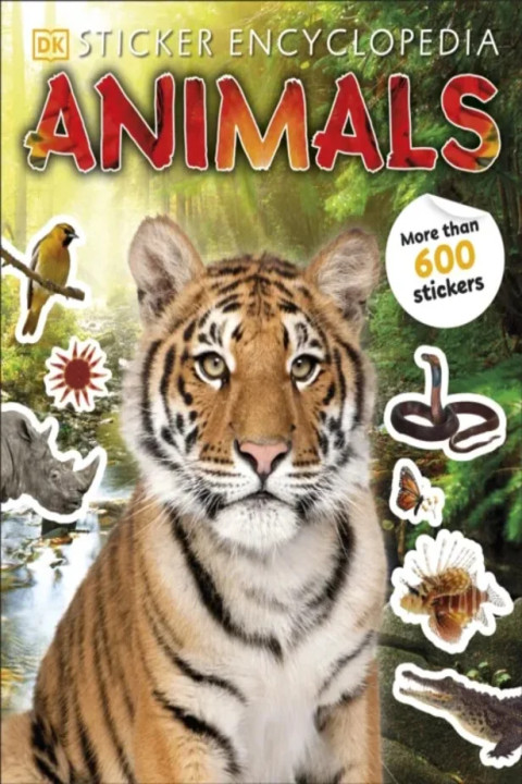 Omslag: Sticker Encyclopedia Animals