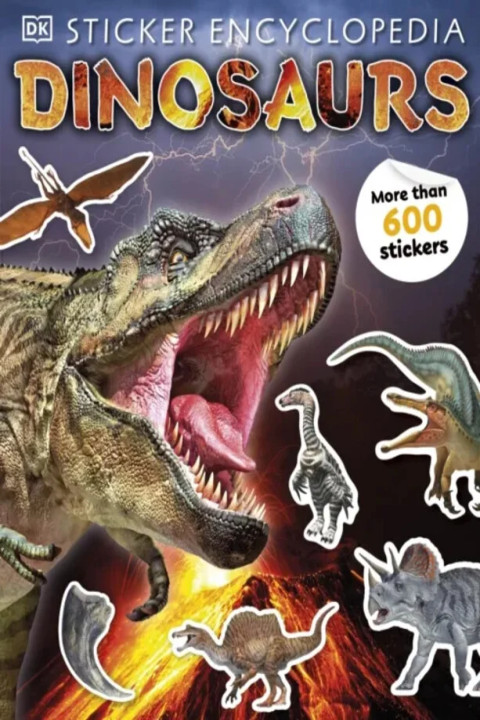 Omslag: Sticker Encyclopedia Dinosaurs - Includes more than 600 Stickers