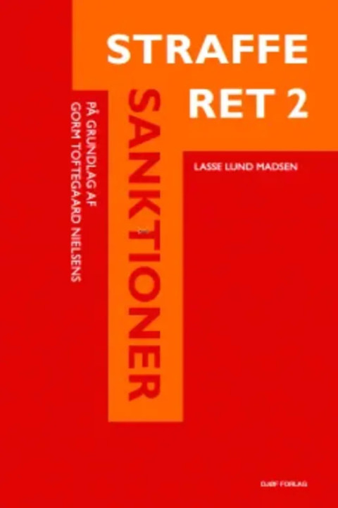 Omslag: Strafferet 2 - Sanktioner