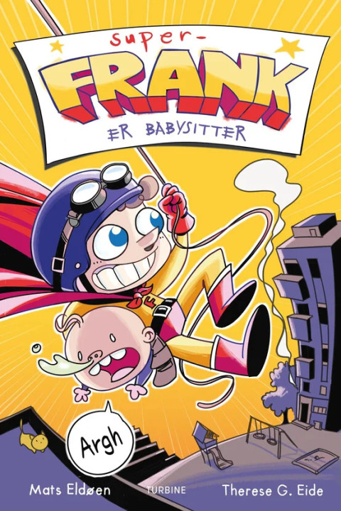 Omslag: Super-Frank er babysitter