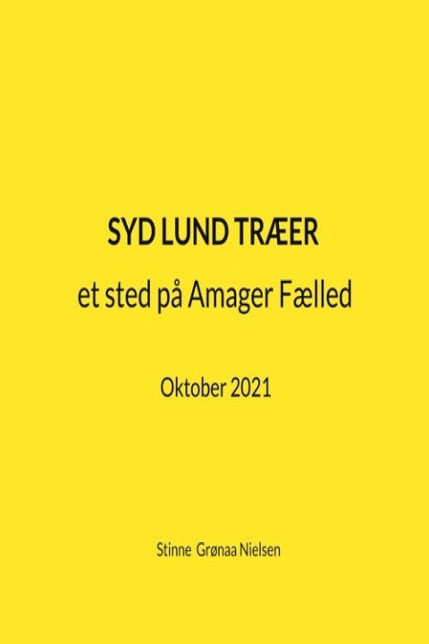Omslag: Syd Lund Træer