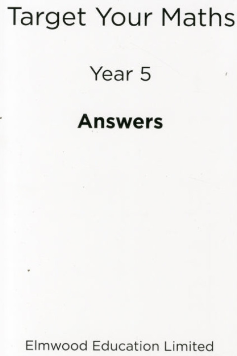 Omslag: Target Your Maths Year 5 Answer Book