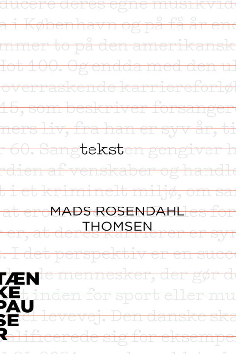 Omslag: Tekst