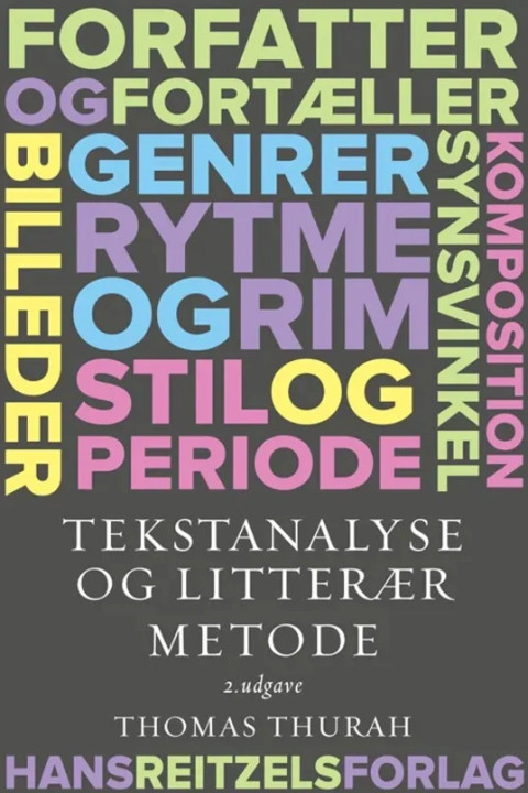 Omslag: Tekstanalyse og litterær metode