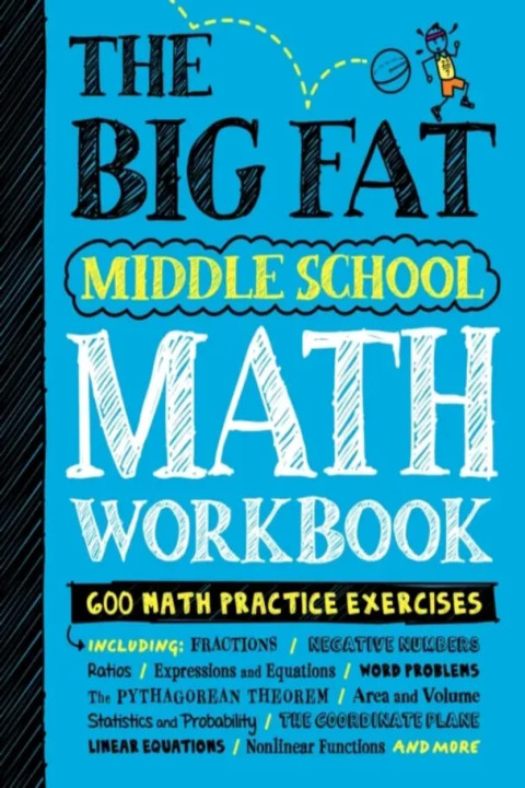 Omslag: The Big Fat Middle School Math Workbook
