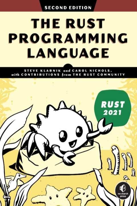 Omslag: The Rust Programming Language 2nd Edition