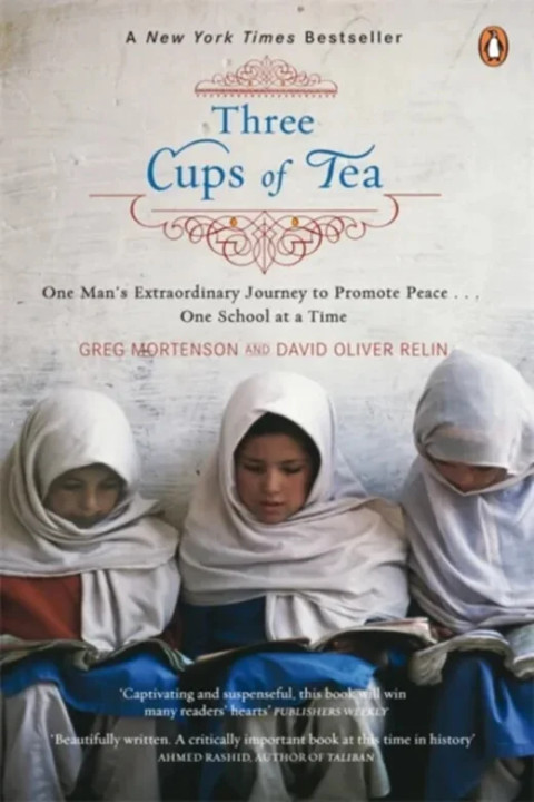 Omslag: Three Cups Of Tea