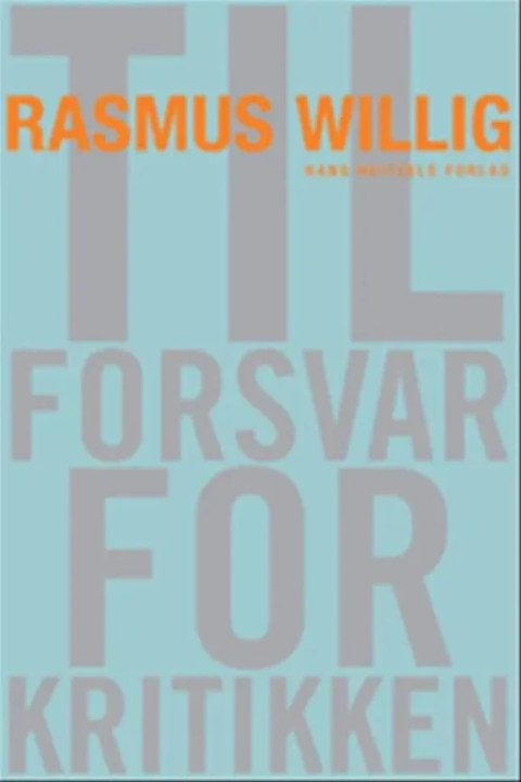 Omslag: Til forsvar for kritikken