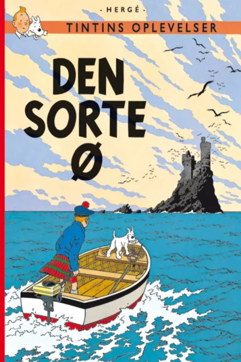 Omslag: Tintin: Den sorte ø - softcover