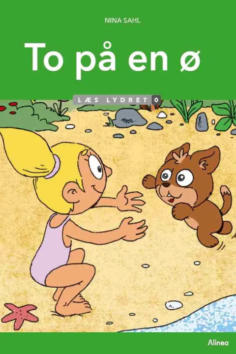 Omslag: To på en ø, Læs lydret 0
