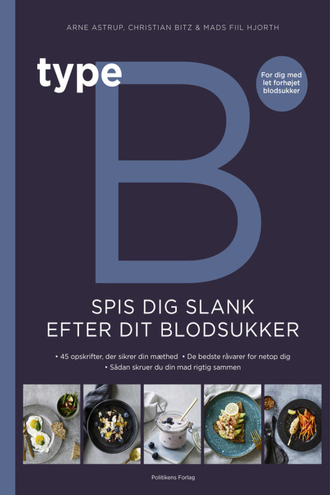Omslag: Type B - Spis dig slank efter dit blodsukker