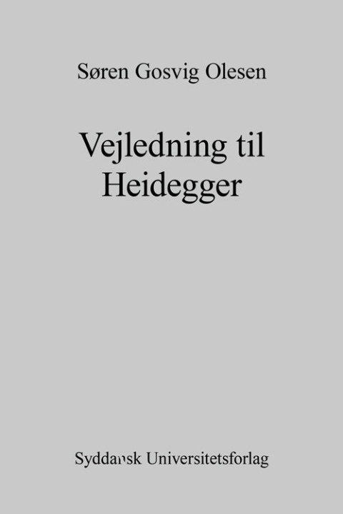 Omslag: Vejledning til Heidegger