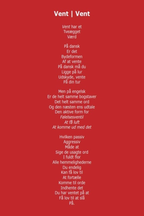 Omslag: Vent | Vent