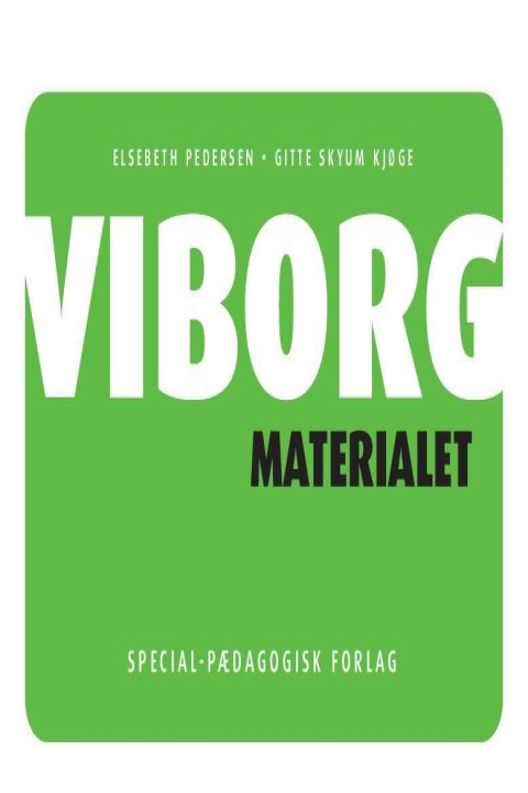 Omslag: Viborg materialet
