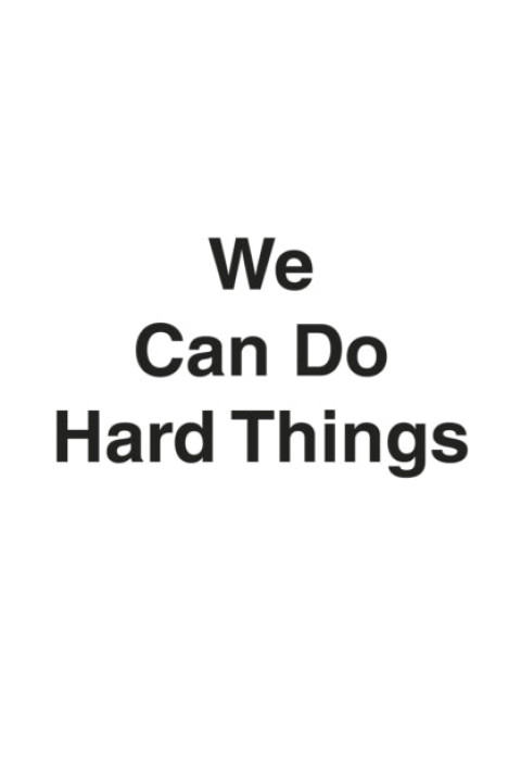 Omslag: We Can Do Hard Things