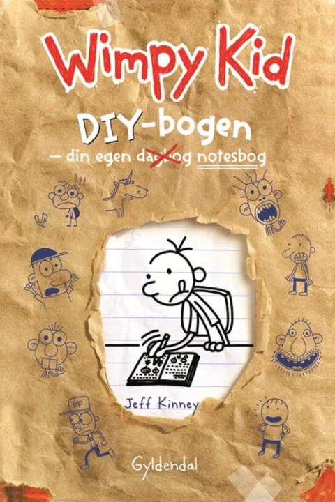 Omslag: Wimpy Kid - DIY-bogen