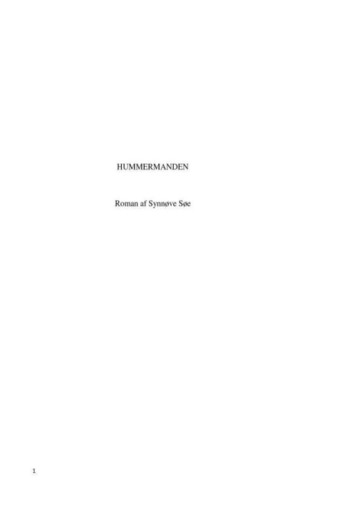Omslag: Hummermanden