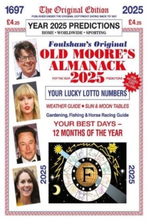 Omslag: Old Moore's Almanac 2025
